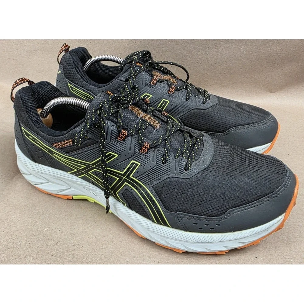 Asics (Sz 13) Gel Venture Men's  Running Athletic Shoes Grey/Black